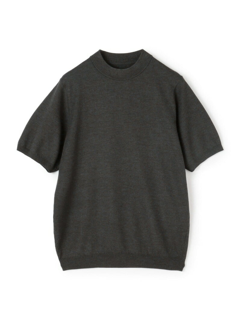 【SALE／60%OFF】TOMORROWLAND MEN TOMORROWLAND tricot シルクコットン モックネックプルオーバー トゥモローランド トップス ニット ネイビー グレー【RBA_E】【送料無料】(4)