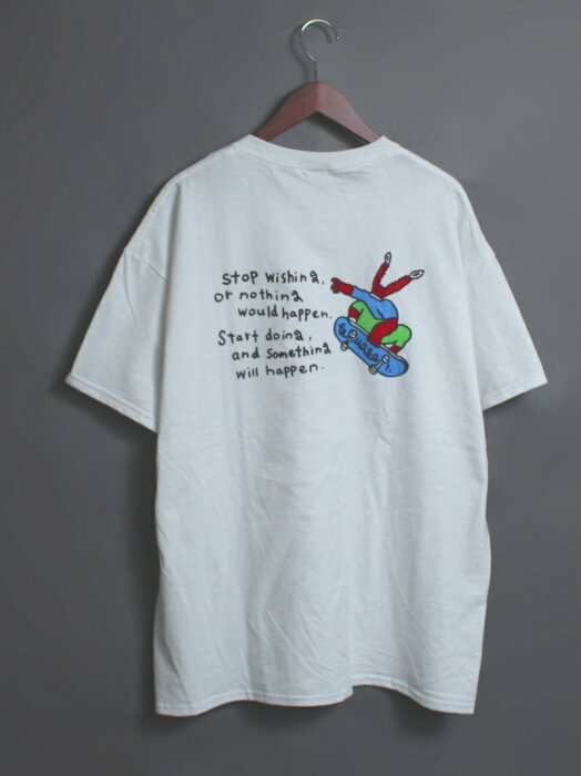 BEAVER TOMASON/トマソンTOMASONPICSKATEトマソンピックスケートTシャツ ビーバー カットソー Tシャツ ホワイト【送料無料】