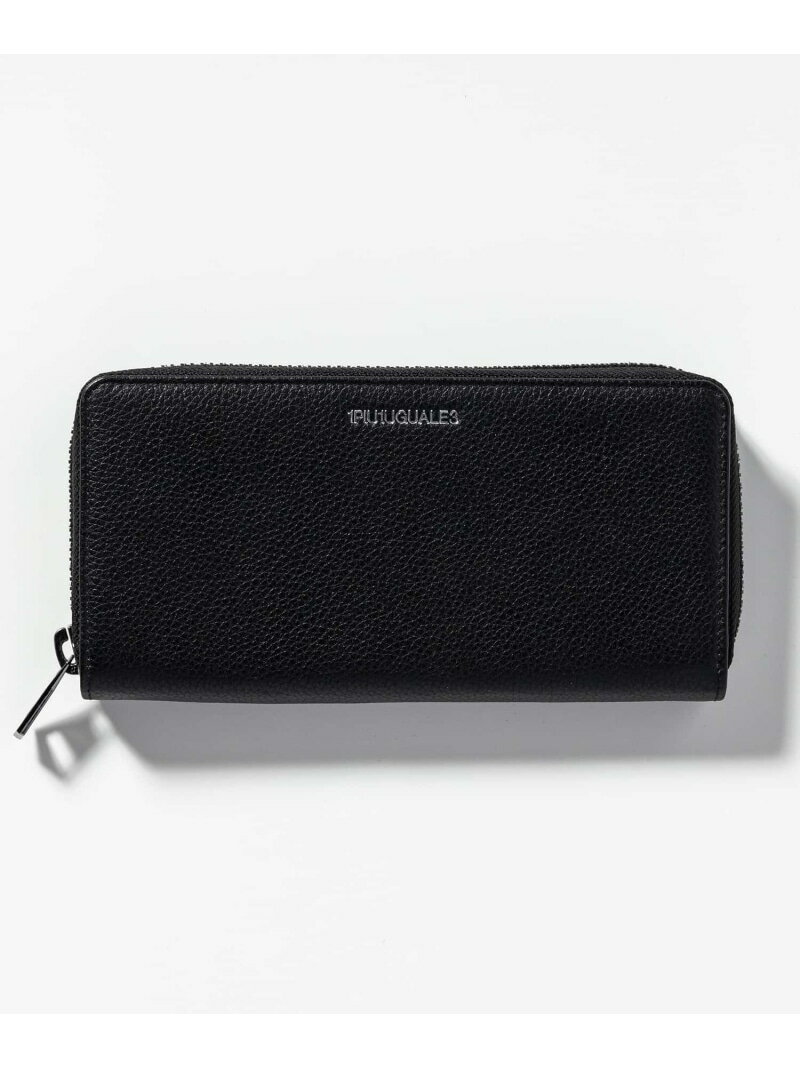 1PIU1UGUALE3 RELAX 1PIU1UGUALE3 RELAX/1PIU1UGUALE3 RELAX(ウノピゥウノウグァーレトレ リラックス)カウレザーラウンドジップウォレット 財布 シフォン 財布・ポーチ・ケース 財布 ブラウン ブラック【送料無料】