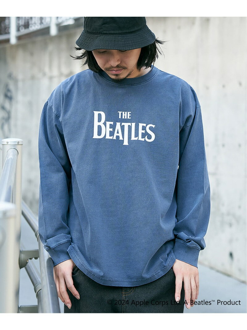 楽天Rakuten Fashion MenVENCE share style MENs THE BEATLES ザ ビートルズ ピグメントロンT ヴァンス エクスチェンジ トップス カットソー・Tシャツ グレー ホワイト ネイビー【送料無料】
