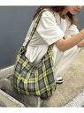 【SALE/50%OFF】CIAOPANIC TYPY 【UNISEX】チェック柄ショルダーバッグ チャオパニックティピー バッグ ショルダーバッグ イエロー ...