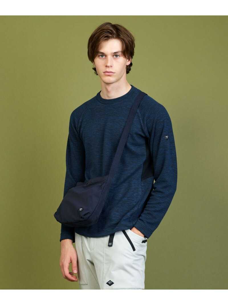 【SALE／30%OFF】JOSEPH ABBOUD メランジクルーネック ロングスリーブ Tシャツ ジョセフアブード トップス カットソー・Tシャツ グレー ネイビー【RBA_E】【送料無料】