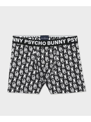 Psycho Bunny ロゴパターン アンダーウェア サイコバニー ファッション雑貨 その他のファッション雑貨 ブラック【送料無料】 Psycho Bunny ロゴパターン アンダーウェア サイコバニー ファッション雑貨 その他のファッション雑貨 ブラック【送料無料】