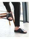 UNITED ARROWS green label relaxing レザーライク クロス サンダル ユナイテッドアローズ グリーンレーベルリラクシング シュー...