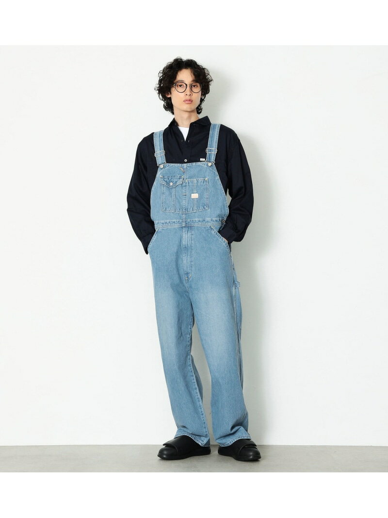 EDWIN EDWIN 【直営店限定】オーバーオール【ユニセックス】 エドウインオンラインモール オールインワン・オーバーオール オーバーオール・サロペット ブルー【送料無料】