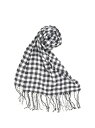 【SALE/50%OFF】TAKA-Q ギンガムチェック マフラー タカキュー ファッション雑貨 マフラー・ストール・ネックウォーマー ホワイト【RBA_E】