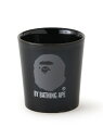 A BATHING APE DOUBLE WALL CUP ア ベイシング エイプ 食器・調理器具・キッチン用品 グラス・マグカップ・タンブラー ホワイト ブラ...