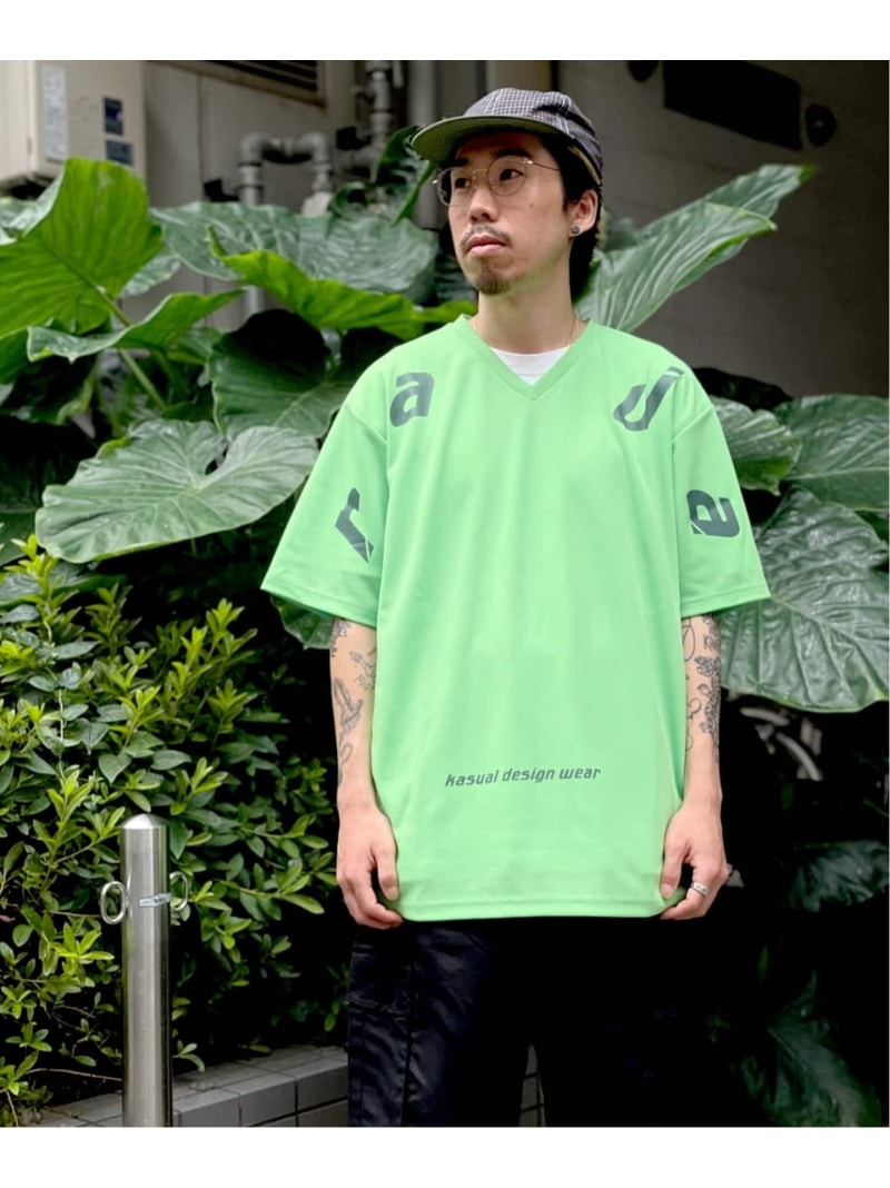 WISM 【rajabrooke / ラジャブルック】raja V-NECK TEE ウィズム トップス カットソー・Tシャツ ネイビー【送料無料】