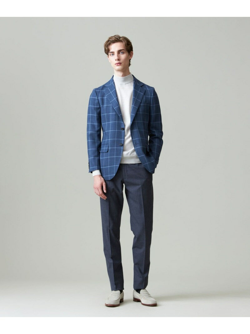 【SALE／20%OFF】J.PRESS 【NEWSTAGE】シルキーリファインドチェック ジャケット/総裏 ジェイプレス ジャケット・アウター テーラードジャケット・ブレザー ブルー【RBA_E】【送料無料】