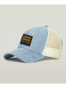 G-Star RAW 【公式ショップ】DENIM EMBRO BASEBALL TRUCKER CAP/デニムベースボールロゴメッシュキャップ ジースターロゥ 帽子 キャップ ブルー【送料無料】