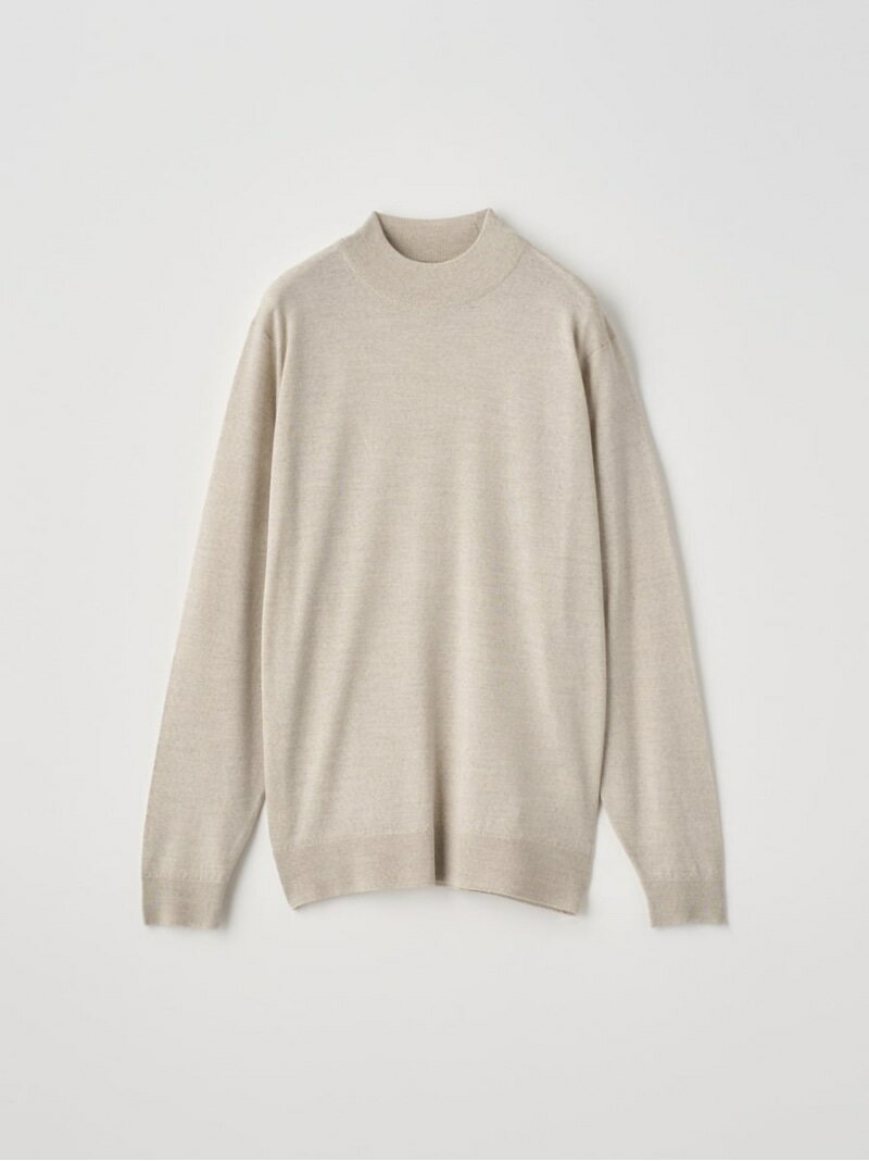 JOHN SMEDLEY モックネック長袖ニットプルオーバー ｜ KILDAY ｜ 30G MODERN FIT ジョンスメドレー トップス ニット グレー【送料無料】