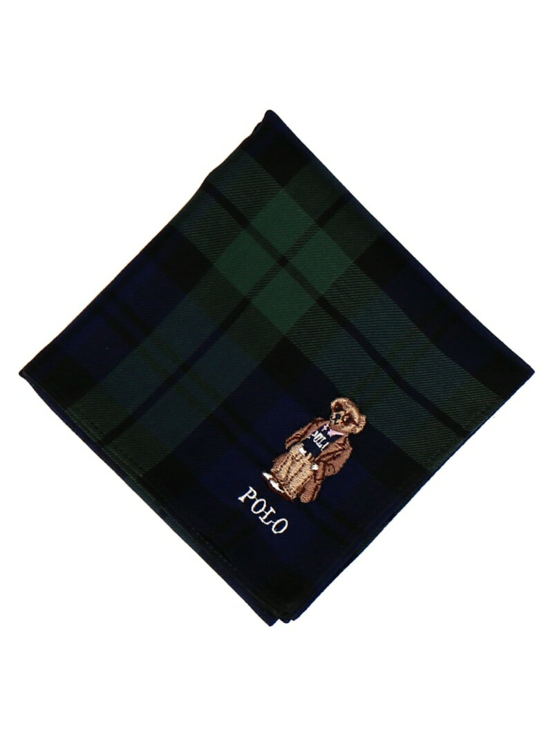 POLO RALPH LAUREN POLO RALPH LAUREN(ポロ ラルフ ローレン) メンズ 先染ハンカチ インターモードカワベ ファッション雑貨 ハンカチ・ハンドタオル ベージュ ワインレッド