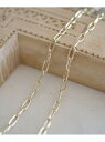 SENTI AZUKI CHAIN GD アズキチェーンネックレス(シルバー925*金メッキ) コンポジット アクセサリー・腕時計 ネックレス ゴールド【先行予...