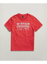 【SALE/30%OFF】G-Star RAW 【公式ショップ】Reflective Originals Graphic T-Shirts/リフレクティブオリジナルグラフィックロゴTシャツ ジースターロゥ トップス カットソー・Tシャツ レッド【RBA_E】【送料無料】