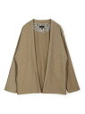 MEN'S BIGI ワッフルシアサッカー素材カーディガン メンズ ビギ トップス カーディガン ベージュ【送料無料】