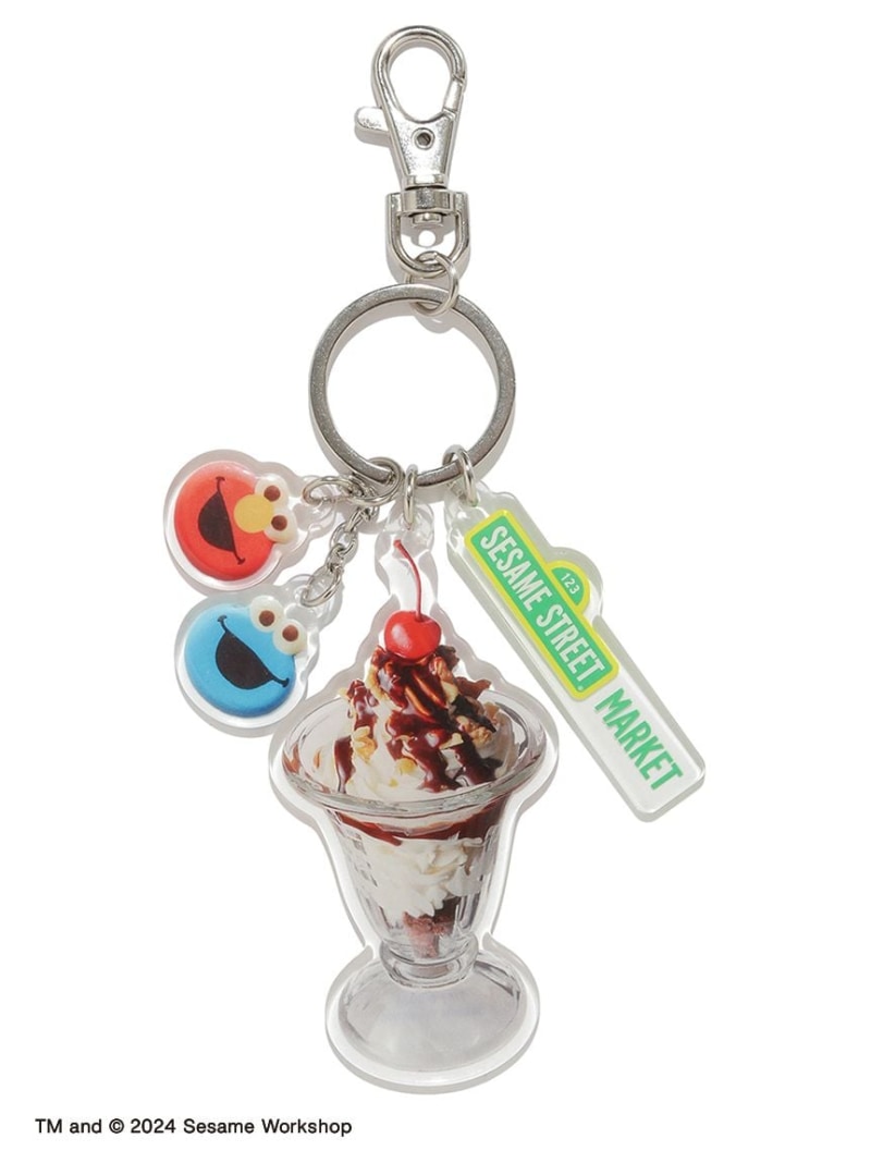 SESAME STREET MARKET カフェサンデーモチーフ アクリルキーホルダー セサミストリートマーケット ファッション雑貨 チャーム・キーチェーン