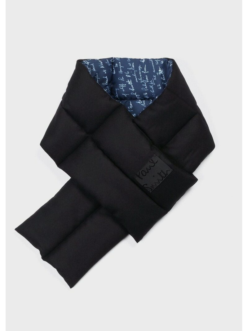 Paul Smith "Cropped Logo" リバーシブル パフマフラー ポール・スミス ファッション雑貨 マフラー・ス..