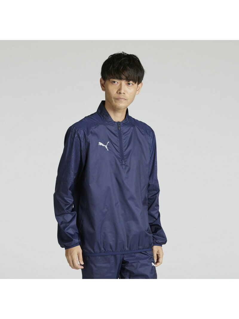 【SALE/51%OFF】PUMA メンズ サッカー チームファイナル ピステ 長袖 ハーフジップ トップス プーマ スポーツ・アウトドア用品 その他のスポーツ・アウトドア用品 ネイビー【RBA_E】【送料無料】