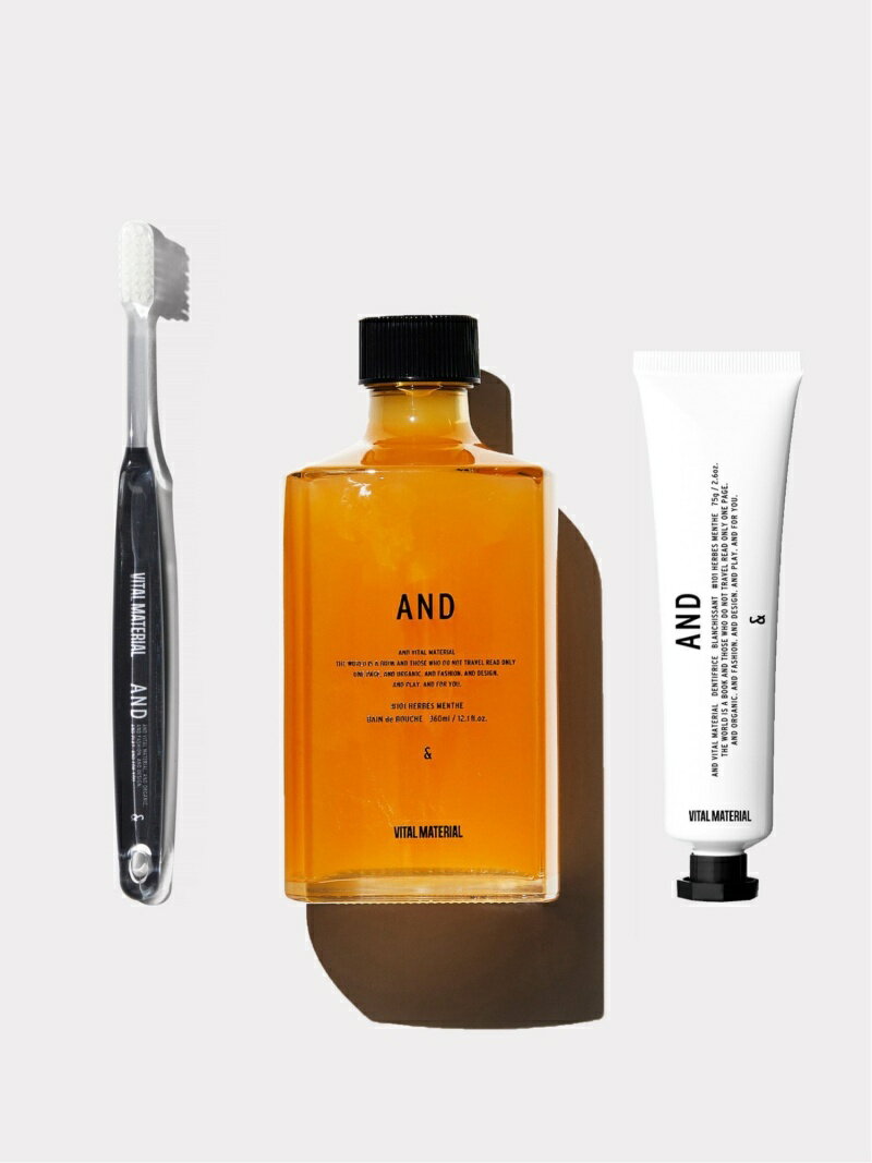 AND VITAL MATERIAL 【Rakuten Fashion限定】マウスウォッシュ+トゥースペースト HMセット A ヴァイタ..