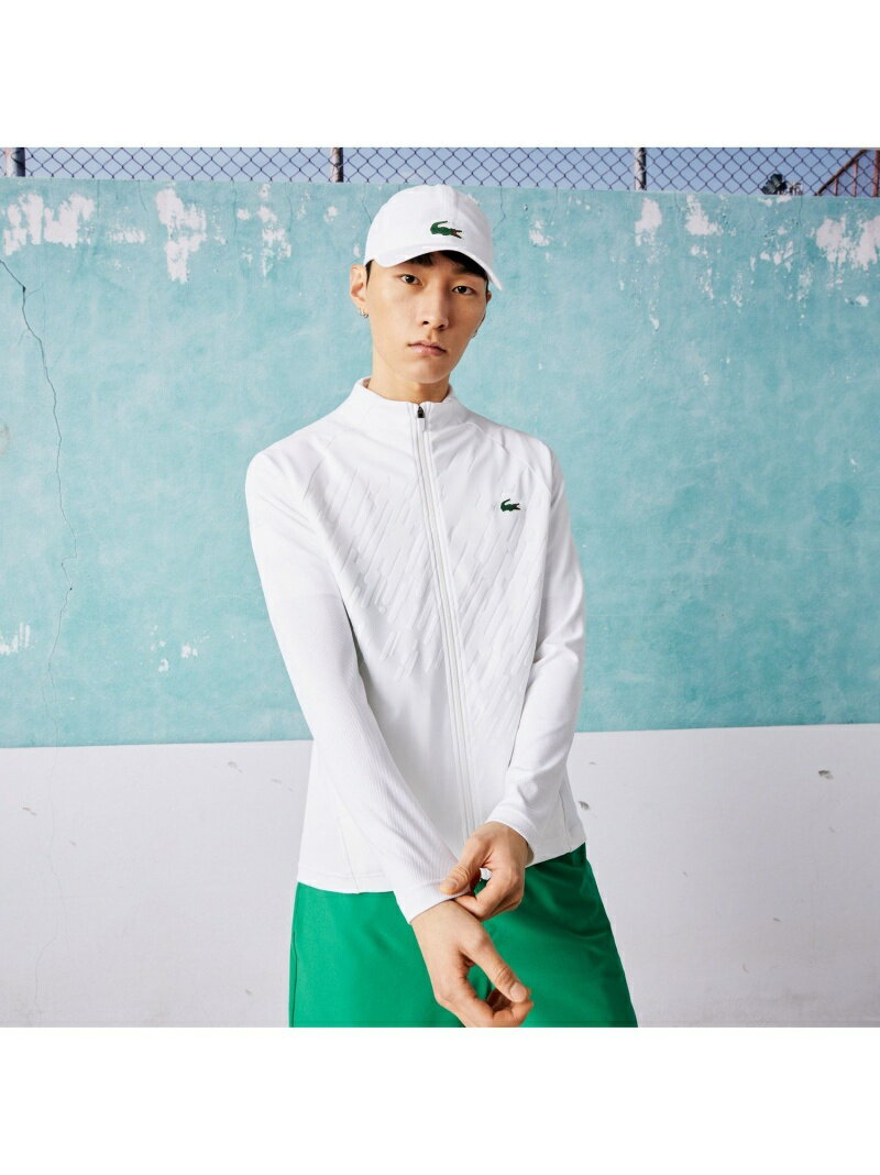 LACOSTE 「ノバク・ジョコビッチ」切り替えジップアップジャケット ラコステ スポーツ/水着 ジャージ ブルー ホワイト レッド【送料無料】