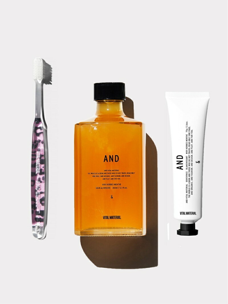 AND VITAL MATERIAL 【Rakuten Fashion限定】マウスウォッシュ+トゥースペースト HMセット B ヴァイタ..