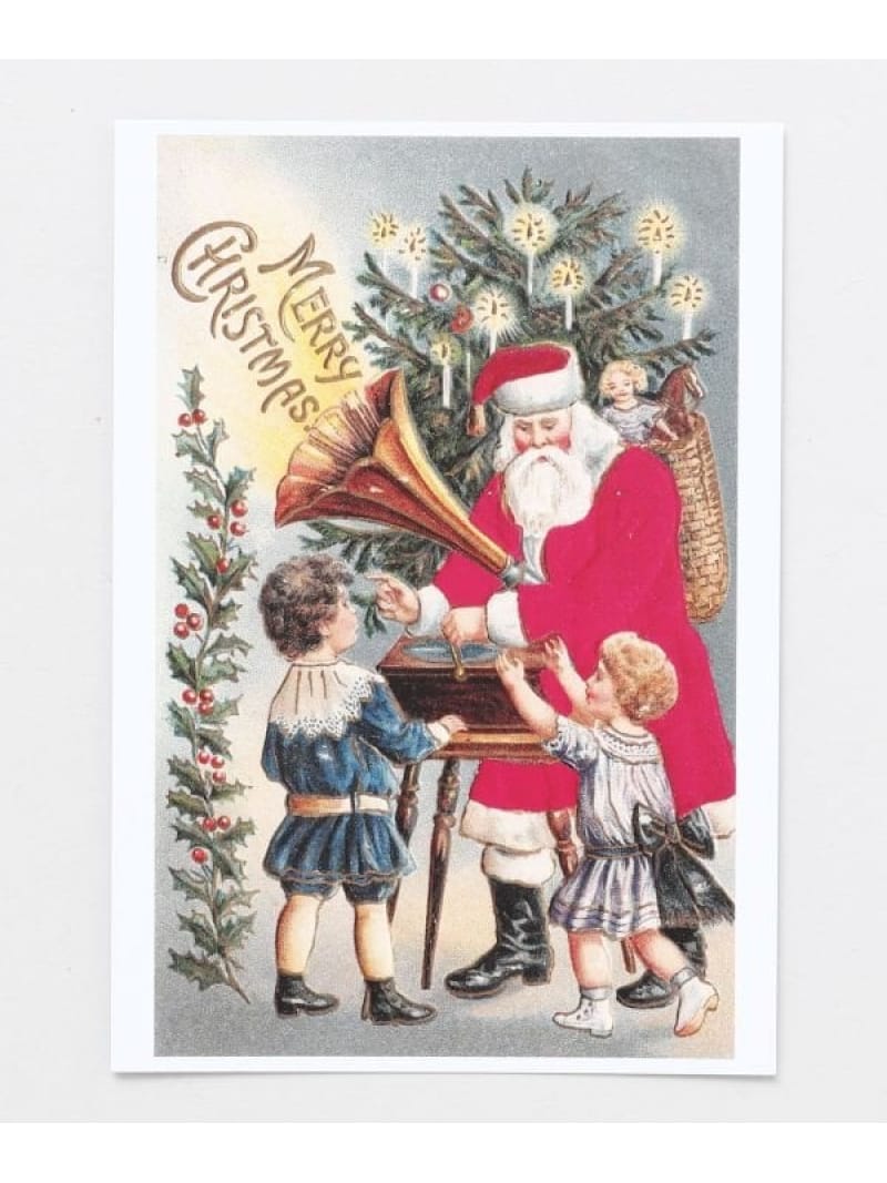 欧州航路 【欧州航路】サンタグラモポストカード アミナコレクション 文房具 その他の文房具 レッド