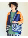 【SALE/50%OFF】go slow caravan 総柄プリントハッピJK (MENS/WOMENS) ゴースローキャラバン ジャケット・アウター ブルゾン・ジャンパー ネイビー【RBA_E】【送料無料】