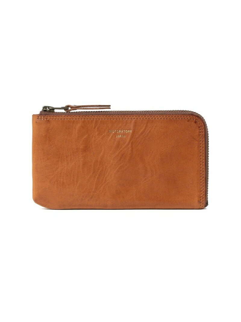 BEAMS MEN MOTORATORY * BEAMS PLUS / 別注 L字ジップ ウォレット ビームス メン 財布・ポーチ・ケース 財布 ブラウン ブラック【送料無料】
