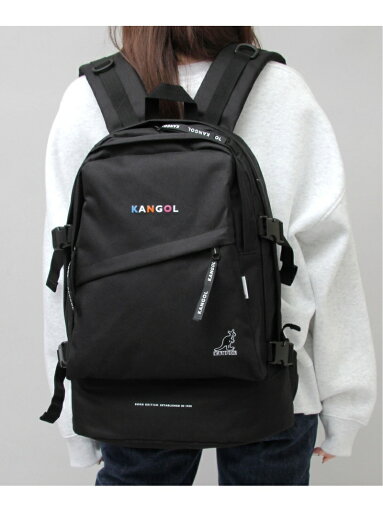 KANGOL KANGOL/バックパック/リュック/大容量/2層式 エー.エム.エス. バッグ リュック・バックパック ブラック【送料無料】 KANGOL KANGOL/バックパック/リュック/大容量/2層式 エー.エム.エス. バッグ リュック・バックパック ブラック【送料無料】
