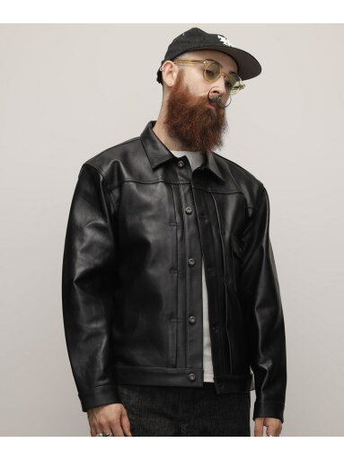 Schott SHEEP LEATHER 1st TRACKER JACKET/シープレザー トラッカージャケット ショット ジャケット・アウター ライダースジャケット ブラック【送料無料】 Schott SHEEP LEATHER 1st TRACKER JACKET/シープレザー トラッカージャケット ショット ジャケット・アウター ライダースジャケット ブラック【送料無料】