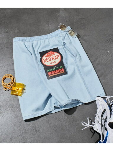 【SALE/20%OFF】RED KAP 別注 デニム シェフイージーショーツ 25SS フリークスストア パンツ その他のパンツ ネイビー ホワイト ブルー【RBA_E】【送料無料】 【SALE/20%OFF】RED KAP 別注 デニム シェフイージーショーツ 25SS フリークスストア パンツ その他のパンツ ネイビー ホワイト ブルー【RBA_E】【送料無料】