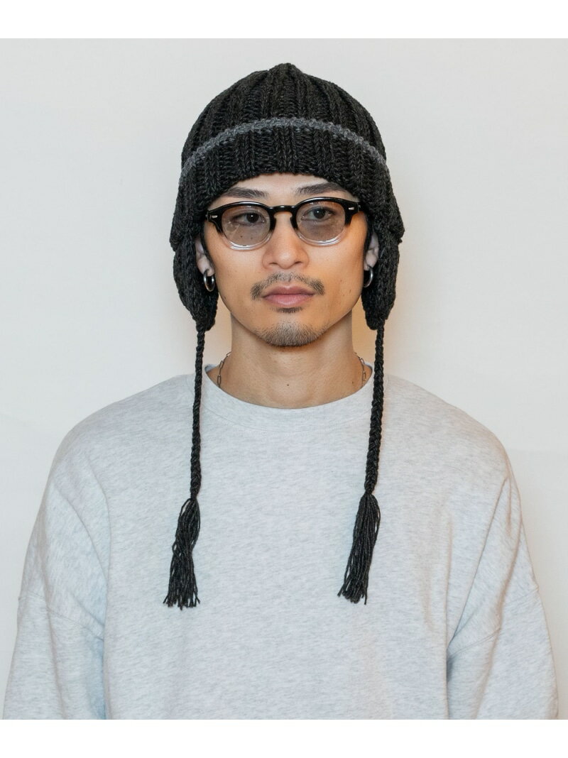 CA4LA EG EARFLAP WATCH3 カシラ 帽子 ニット帽・ビーニー イエロー ブルー【送料無料】