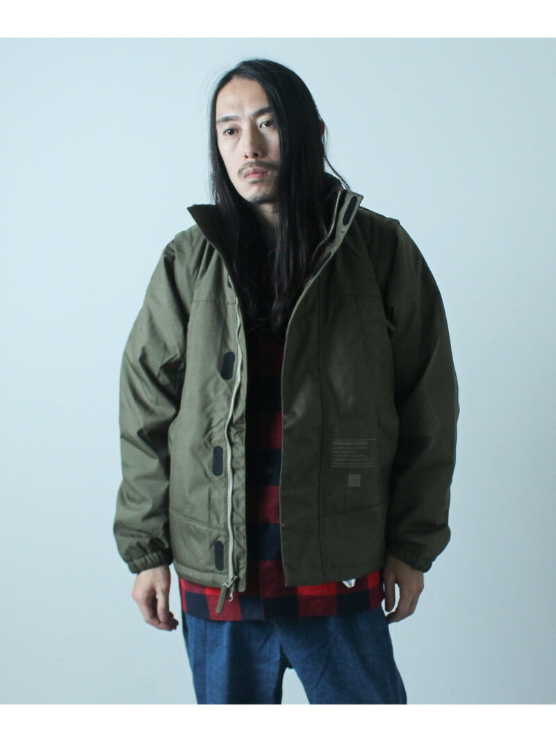 AVIREX 《WEB&DEPOT限定》COUDURA DETATCHABLE JACKET / コーデュラ デタッチャブル ジャケット アヴィレックス ジャケット・アウター ブルゾン・ジャンパー グリーン ブラック