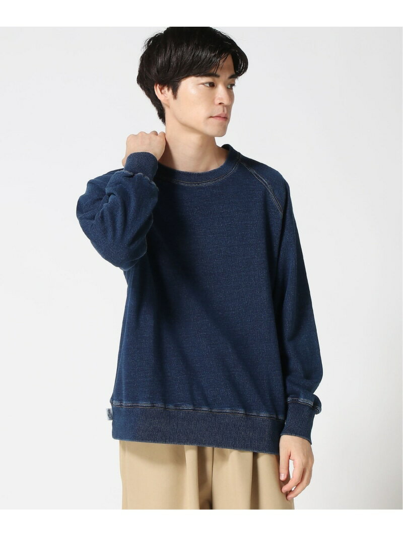 gym master gym master/(U)11ozインディゴスウェットクルーネック ジムマスター トップス スウェット・トレーナー ネイビー ブルー【送料無料】