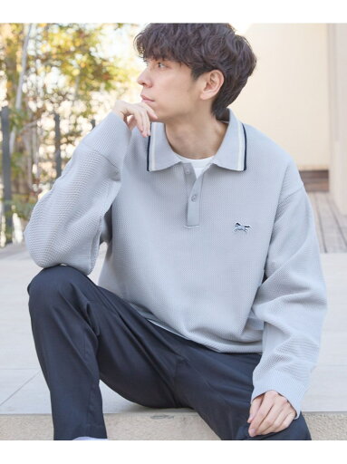 【SALE/44%OFF】LAKOLE メッシュワンポイントポロニット ラコレ トップス ニット グレー ブラウン ネイビー【RBA_E】 【SALE/44%OFF】LAKOLE メッシュワンポイントポロニット ラコレ トップス ニット グレー ブラウン ネイビー【RBA_E】