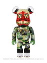 A BATHING APE NEW YEAR BE@RBRICK SHISHIMAI 1000% M ア ベイシング エイプ インテリア・生活雑貨 おもちゃ・ゲーム・フィギュア グリーン【送料無料】