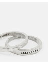 ALLSAINTS (M)JOSH RING SET オールセインツ アクセサリー・腕時計 リング・指輪 シルバー【送料無料】