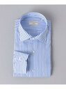UNITED ARROWS イージーケア AG オルタネイト ストライプ セミワイドカラーシャツ -抗菌防臭- ユナイテッドアローズ トップス シャツ・ブラウス ブルー【送料無料】