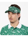 【SALE/30%OFF】PING APPAREL 総柄プリントバイザー <NATIVE> (MENS) ピン アパレル 帽子 その他の帽子 ホワイト グリーン...