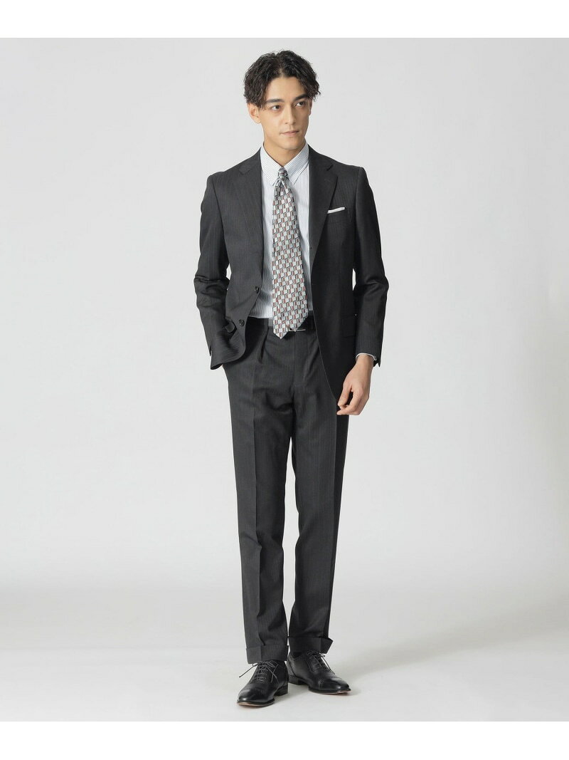 【SALE／23%OFF】Paul Stuart 【Nikkei magazine掲載】【BAKER MODEL】シャドウフェイドストライプ柄スーツ ポール・スチュアート スーツ・フォーマル セットアップスーツ グレー ネイビー【RBA_E】【送料無料】