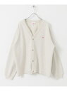 URBAN RESEARCH DOORS DANTON DOT BUTTON V-NECK CARDIGAN アーバンリサーチドアーズ トップス カーディガン グレー ブルー【送料無料】