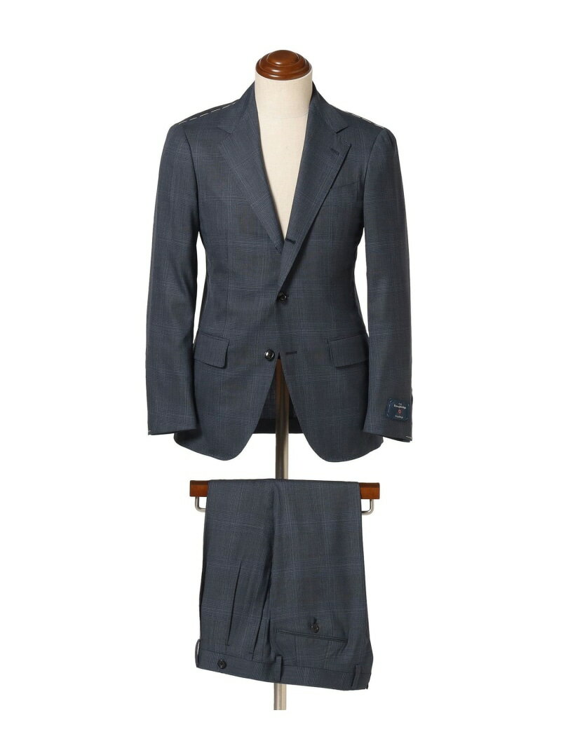 Brilla per il gusto Ermenegildo Zegna ウールポリウレタン ブルー グレンプレイド スーツ ビームス メン スーツ・フォーマル セットアップスーツ ブルー【送料無料】