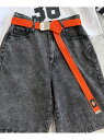 WEGO MEN'S Dickies テープベルト ウィゴー ファッション雑貨 ベルト オレンジ ブラック