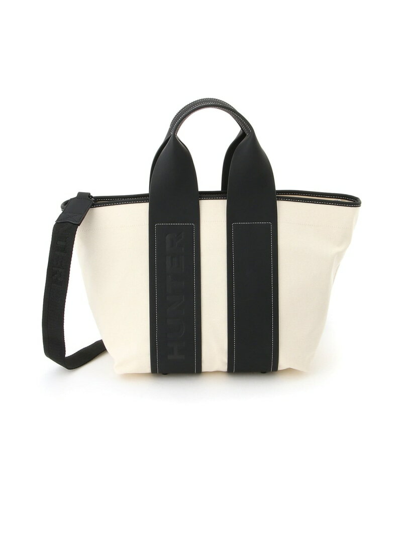 HUNTER (U)リファインド スティッチ キャンバス トートバック ハンター バッグ トートバッグ ブラック ..