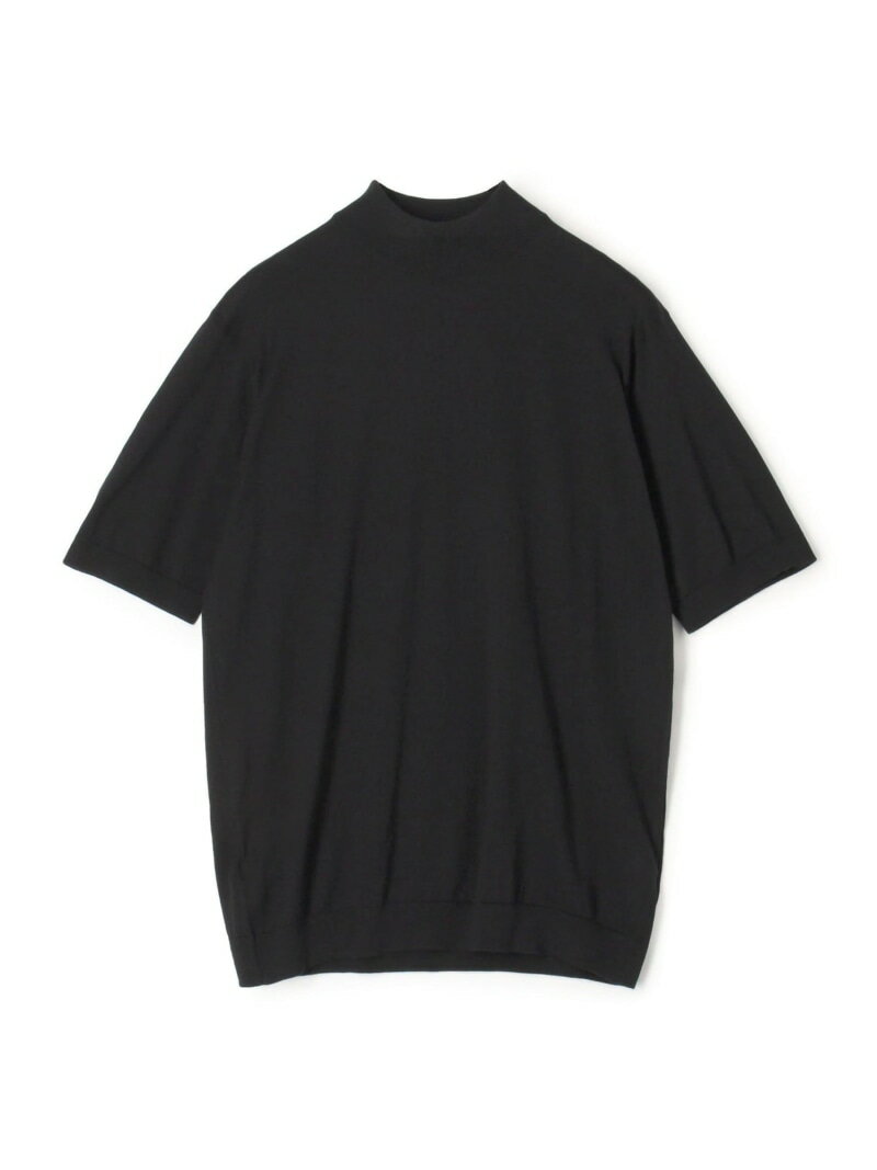 【SALE/30%OFF】TOMORROWLAND BUYING WEAR JOHN SMEDLEY コットン モックネックプルオーバー トゥモローランド トップス ニット ブラック グレー カーキグリーン【RBA_E】【送料無料】