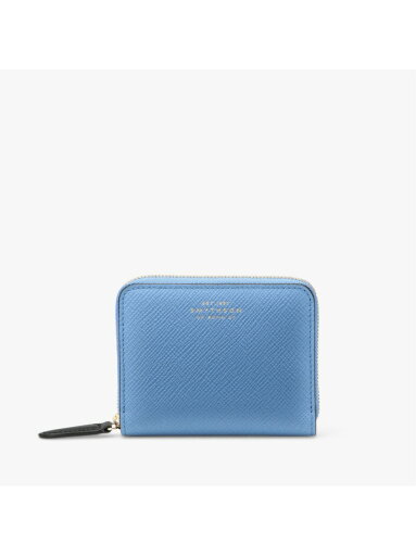 SMYTHSON Panama Small Zip Around Purse スマイソン 財布・ポーチ・ケース 財布 ブルー【送料無料】 SMYTHSON Panama Small Zip Around Purse スマイソン 財布・ポーチ・ケース 財布 ブルー【送料無料】