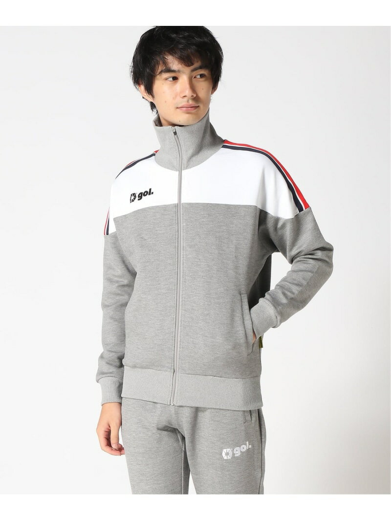 gol. (U)ジャージジップジャケット ゴル ジャケット・アウター その他のジャケット・アウター ブラック レッド グレー【送料無料】