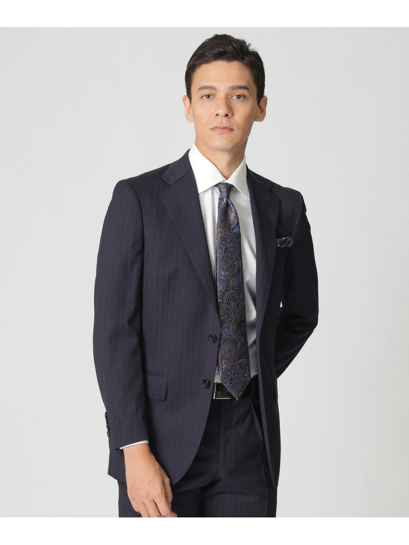 Paul Stuart 【BAKER MODEL】フェードストライプ柄スーツ ポール・スチュアート スーツ・フォーマル セットアップスーツ ネイビー【送料無料】