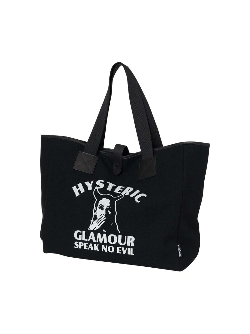 HYSTERIC GLAMOUR SPEAK NO EVIL トートバッグ ヒステリックグラマー バッグ その他のバッグ ブラック レッド【送料無料】