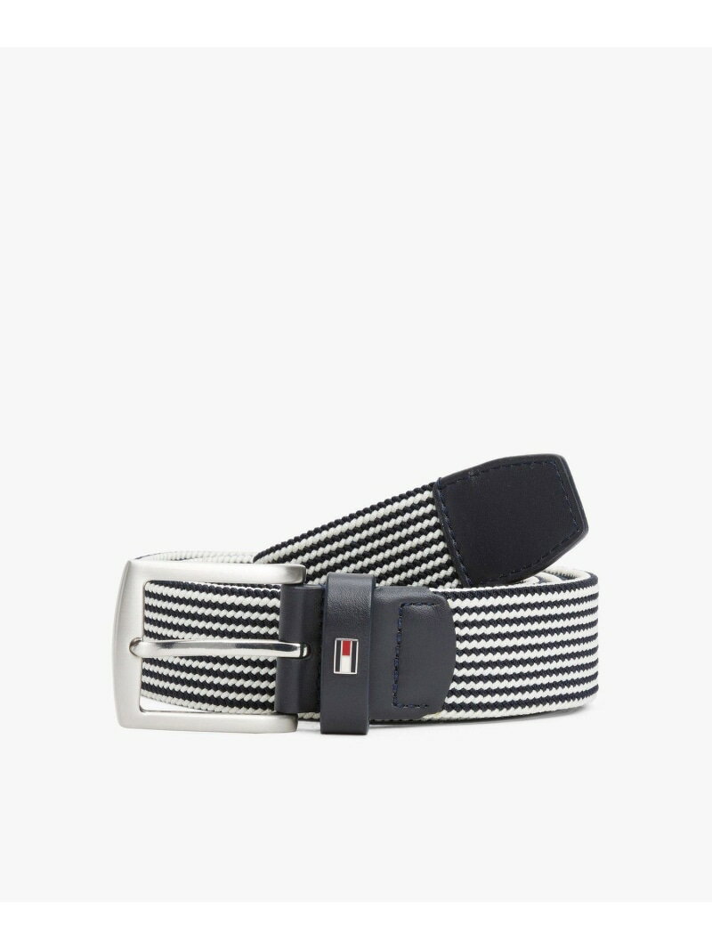 TOMMY HILFIGER エラスティックベルト 3.5 トミーヒルフィガー ファッション雑貨 ベルト グリーン ネイビー【送料無料】